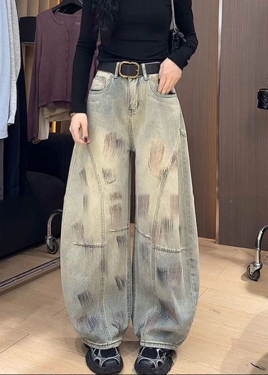Pantalon en jean large style américain Spicy Girl Automne - Urbann-Vibe
