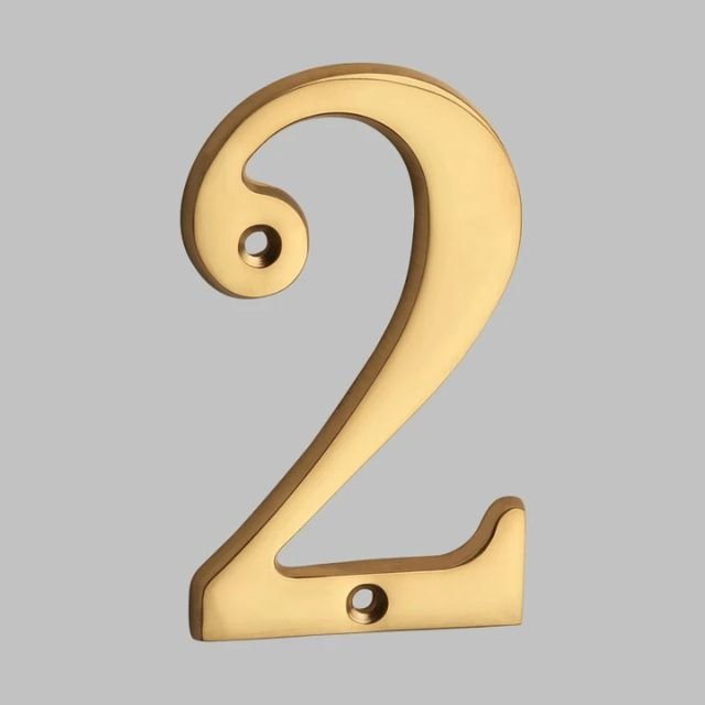 Solid brass oval house number modern exterior address marker sleek architectural curb appeal design