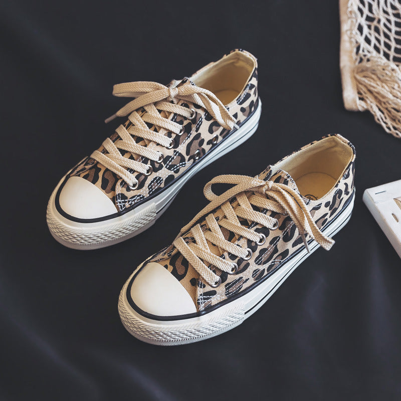 Animal print high top unisex canvas sneakers bold streetwear style durable lightweight design