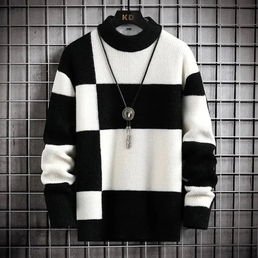 Apollo monochrome crewneck sweater relaxed fit supremely soft knit everyday casual comfort