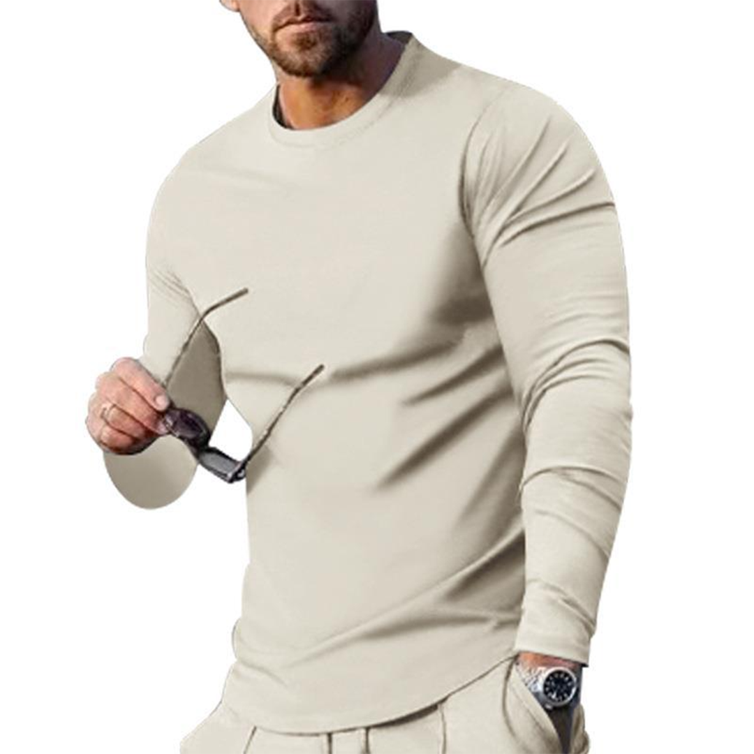 Men's blue relaxed fit casual polyester shirt with loose silhouette for effortless summer style