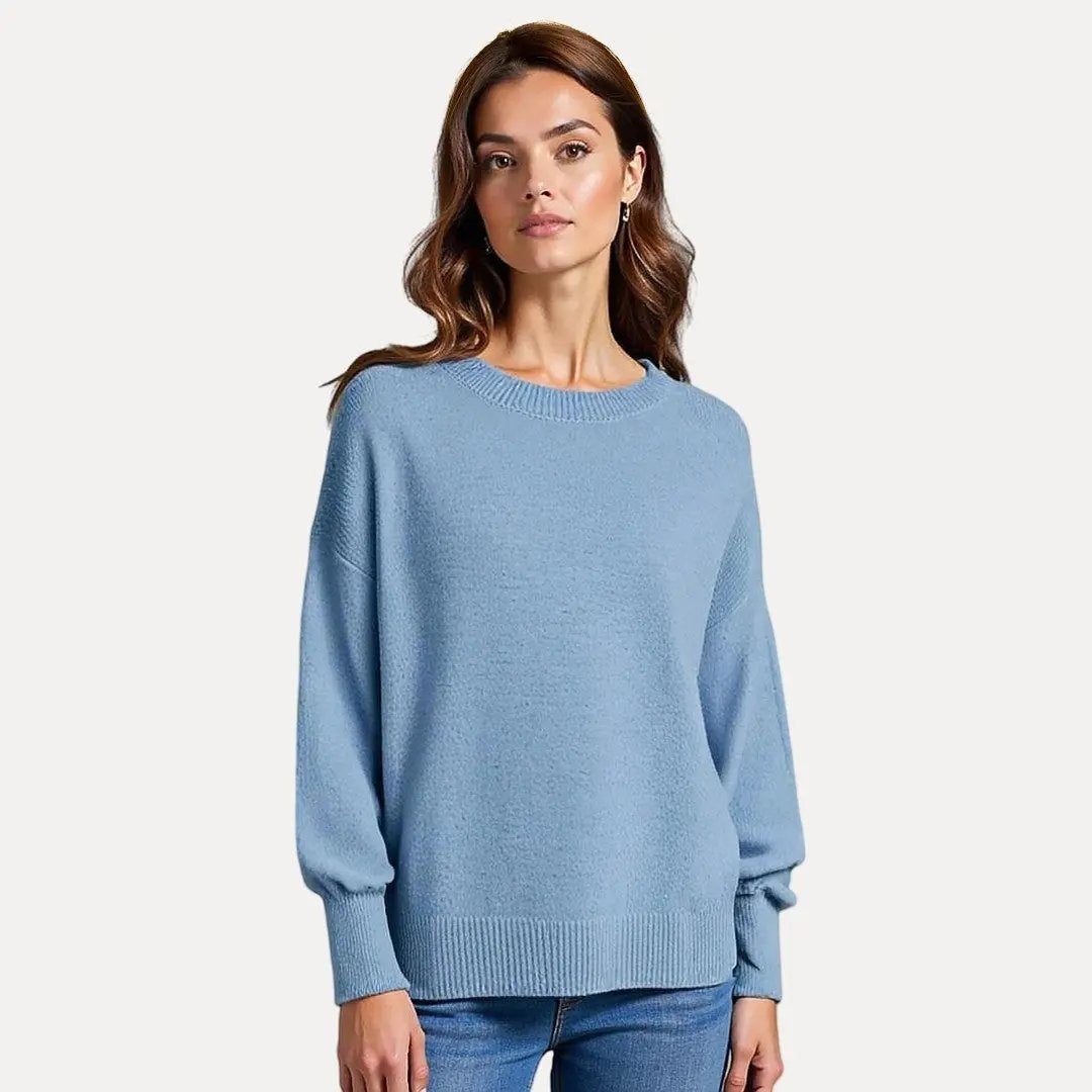 Arabella women's oversized knitted sweater in cozy relaxed fit with soft chunky knit texture