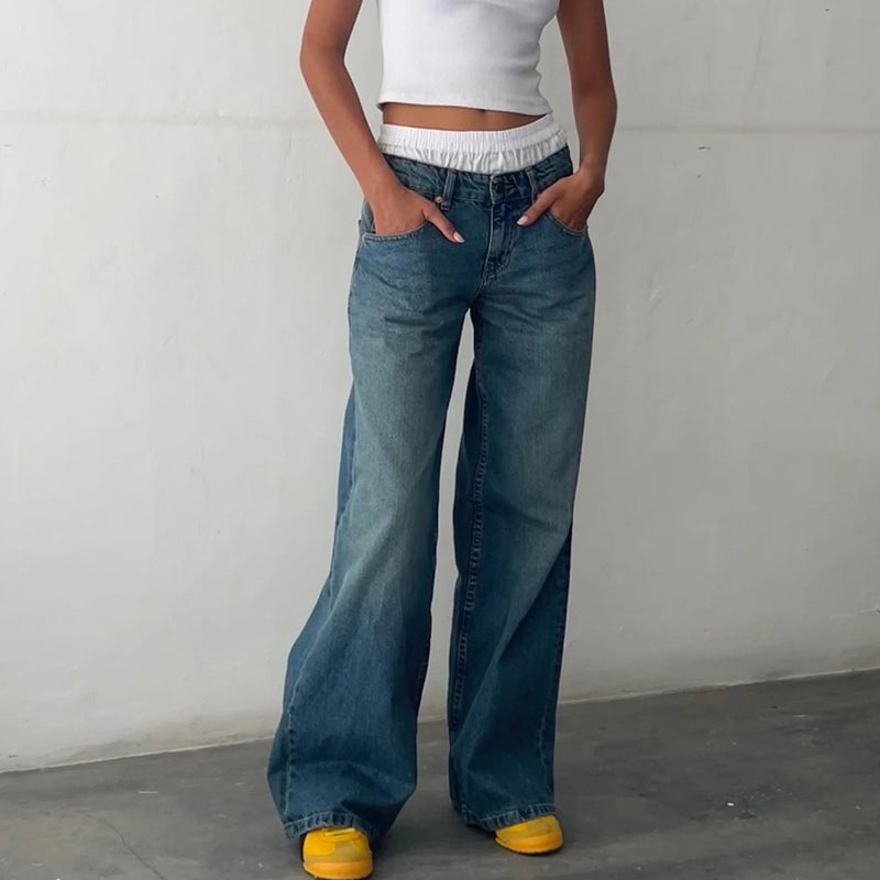 Ardena wide-leg mid-rise jeans women soft midweight denim modern vintage silhouette all-day comfort