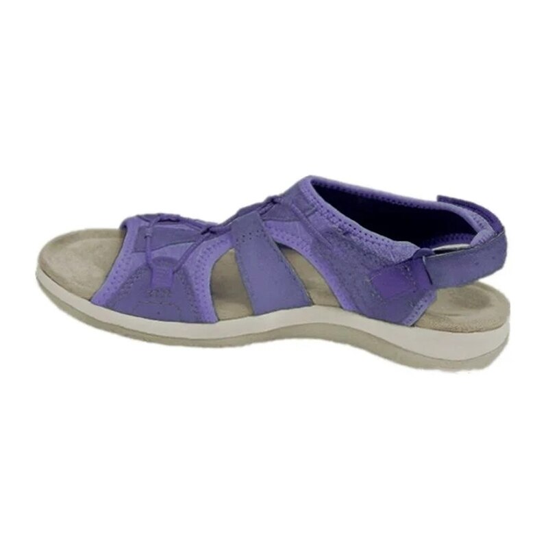 Women's sky-blue open-toe sport sandals with cushioned sole and adjustable back strap