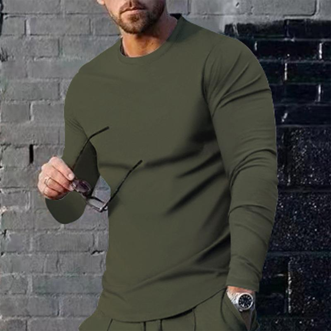 Men's blue relaxed fit casual polyester shirt with loose silhouette for effortless summer everyday wear