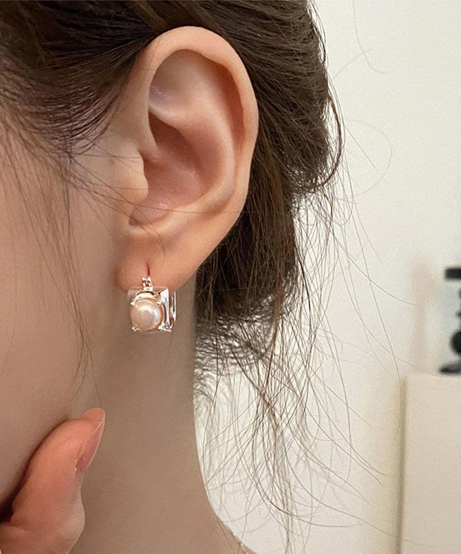 Boucles d'oreilles à tige en perles surdorées en cuivre Art Silk - Urbann-Vibe