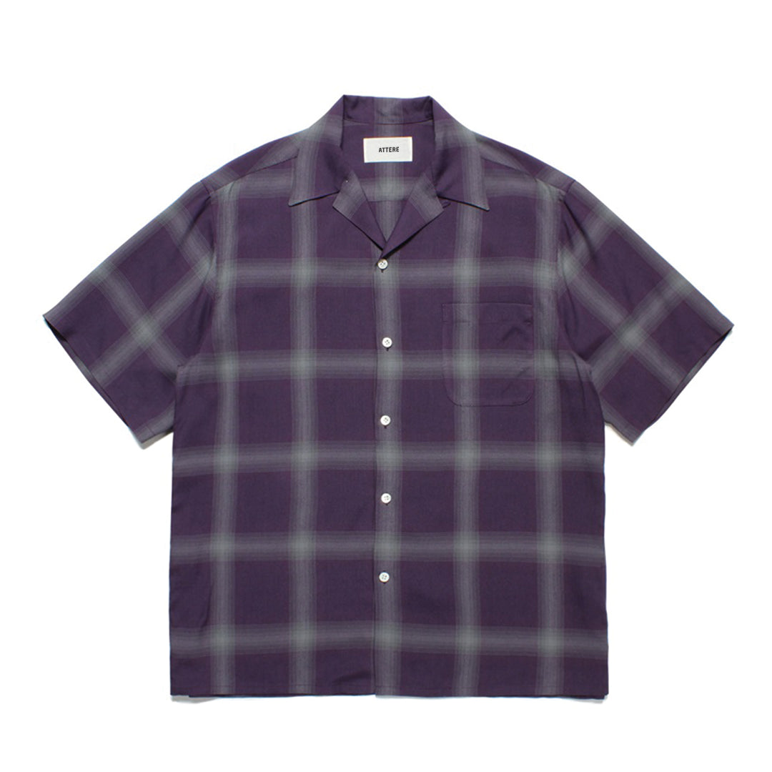 Men's shadow plaid Cuban shirt premium cotton short-sleeve smart casual summer essential