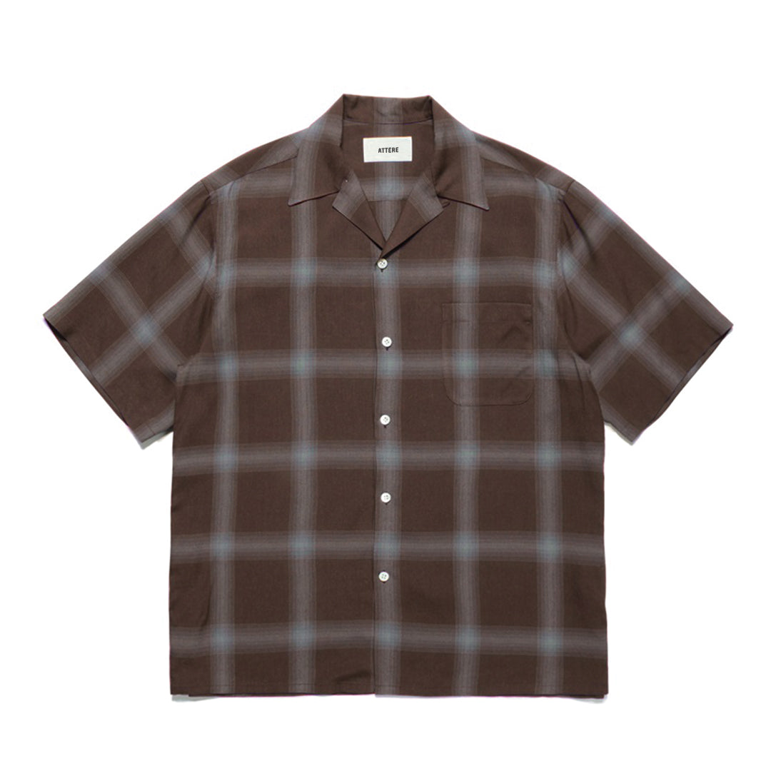 Men's shadow plaid Cuban shirt premium cotton short-sleeve smart casual summer essential