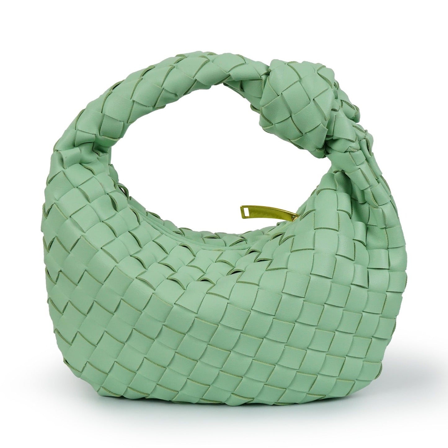 Danielle woven mini handbag vegan leather structured texture compact chic timeless women