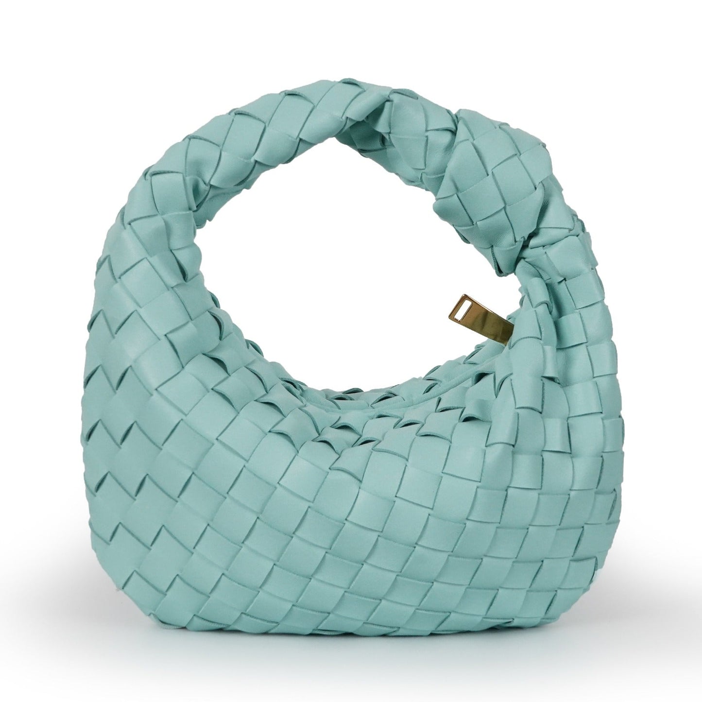 Danielle woven mini handbag vegan leather structured texture compact chic timeless women