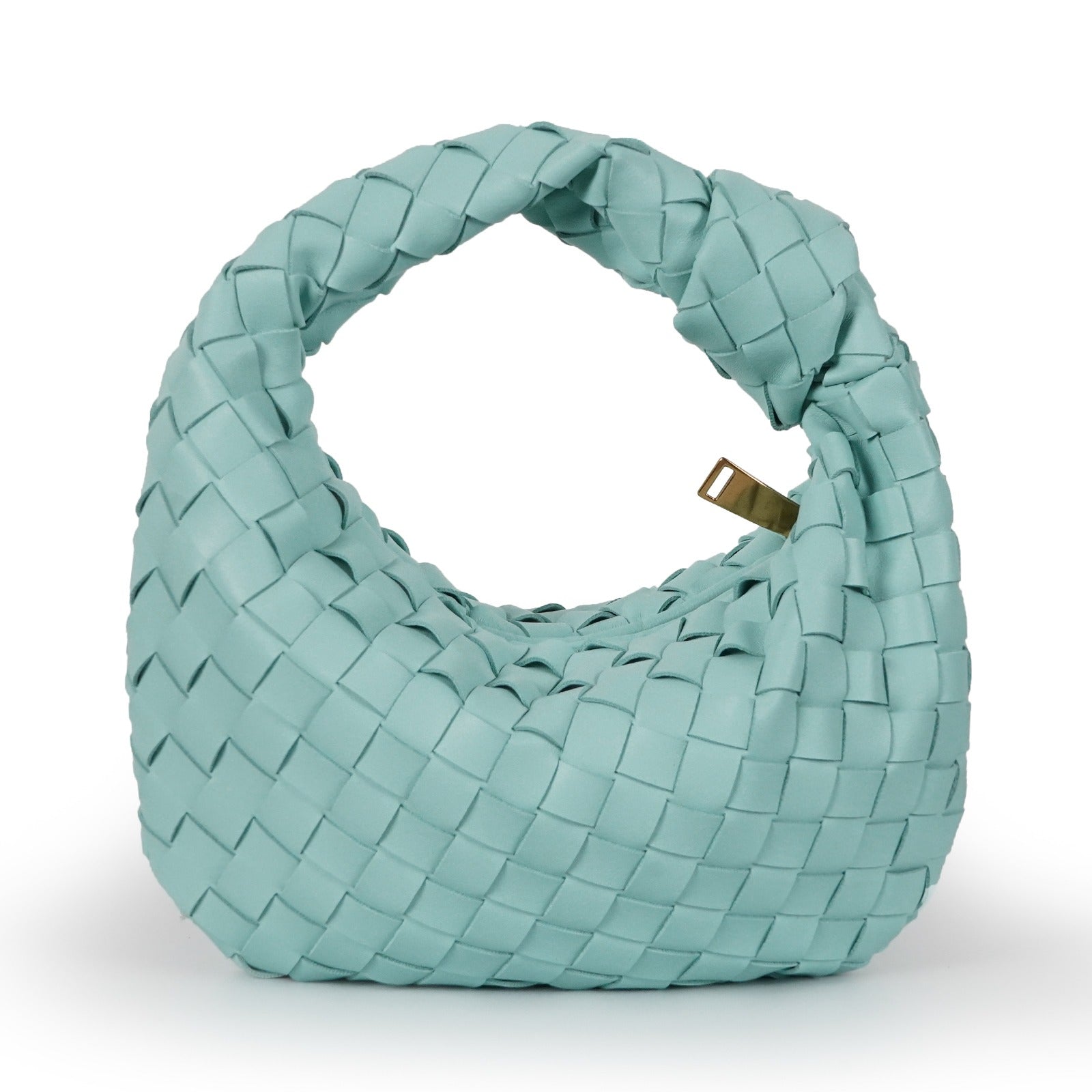 Danielle woven mini handbag vegan leather structured texture compact chic timeless women