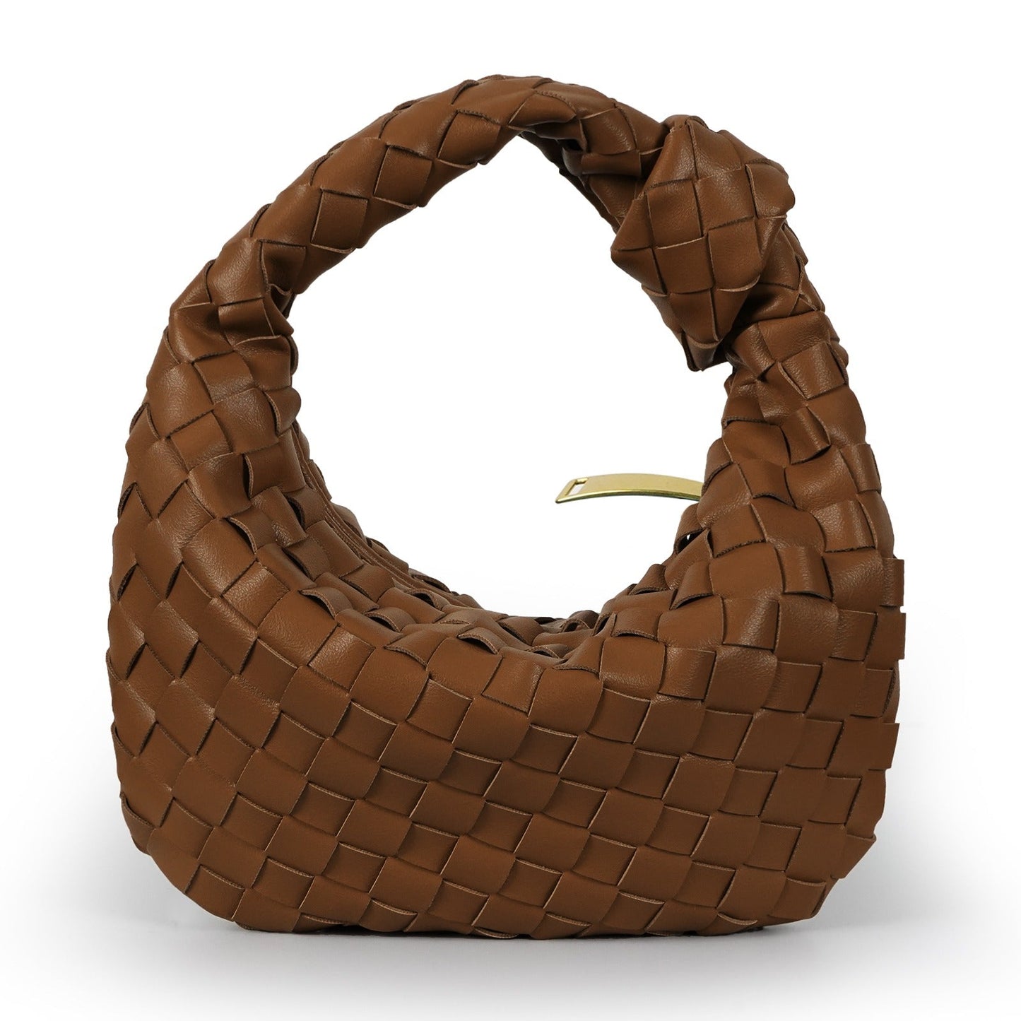 Danielle woven mini handbag vegan leather structured texture compact timeless chic women