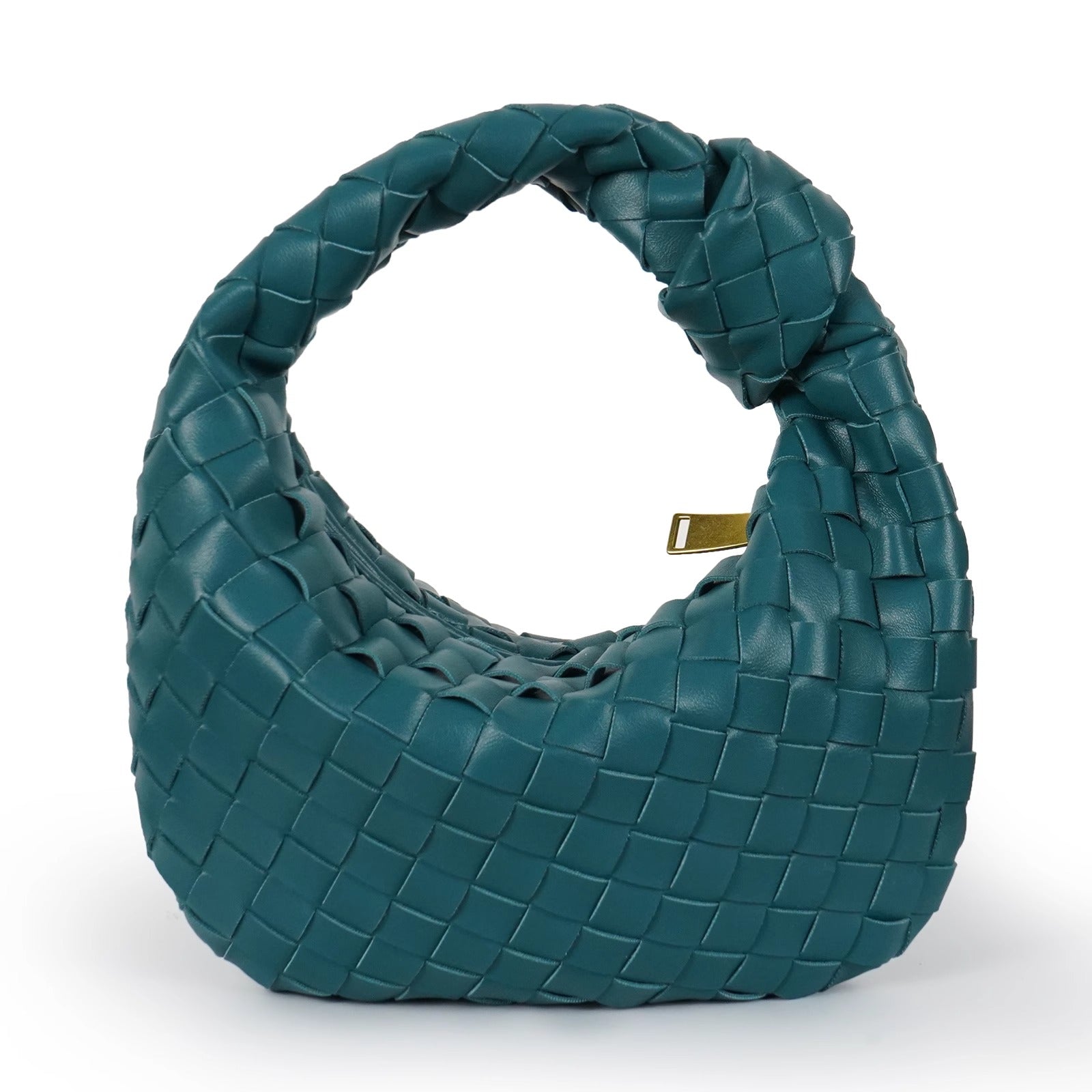 Danielle woven mini handbag vegan leather structured texture compact chic timeless women