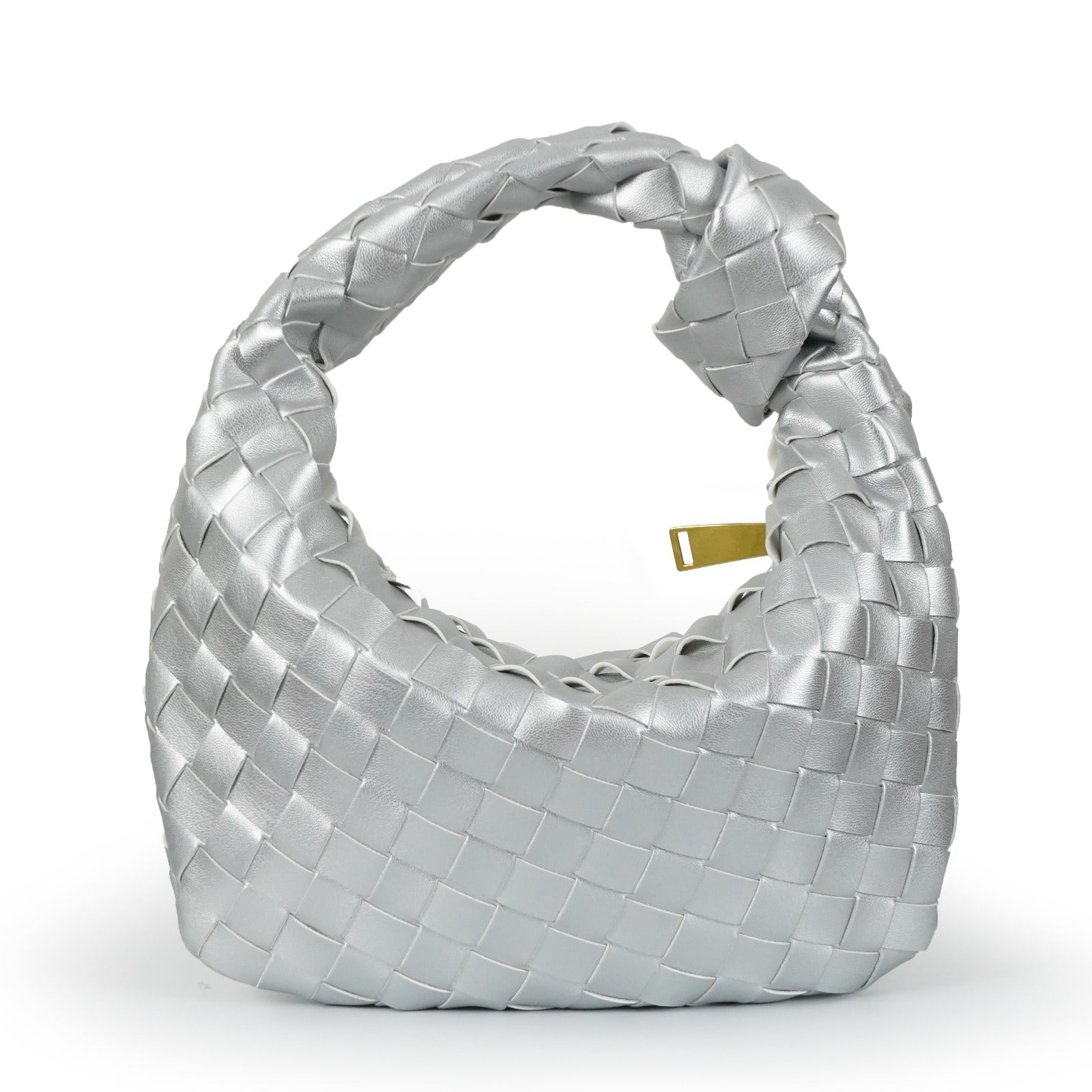 Danielle woven mini handbag vegan leather structured texture compact chic timeless women