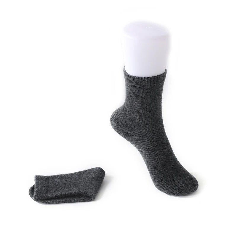 Aurora cozy cashmere socks in plush thick-knit design for indulgent warmth and cold weather comfort