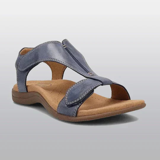 Niza orthopedic sandals beige cushioned footbed ergonomic support casual everyday comfort style