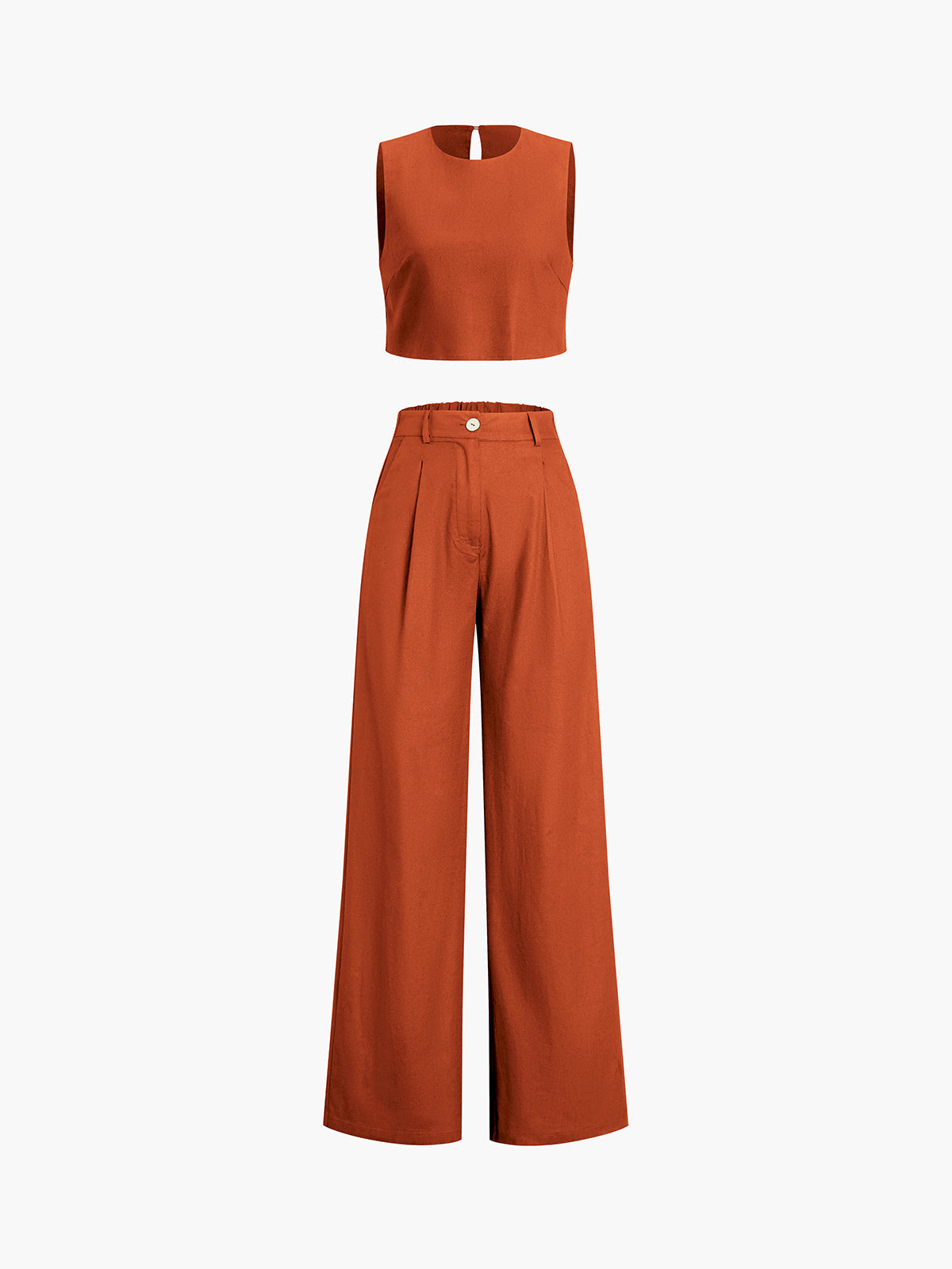 Fenne women two-piece pants set elegant office-to-evening coordinated polished contemporary style