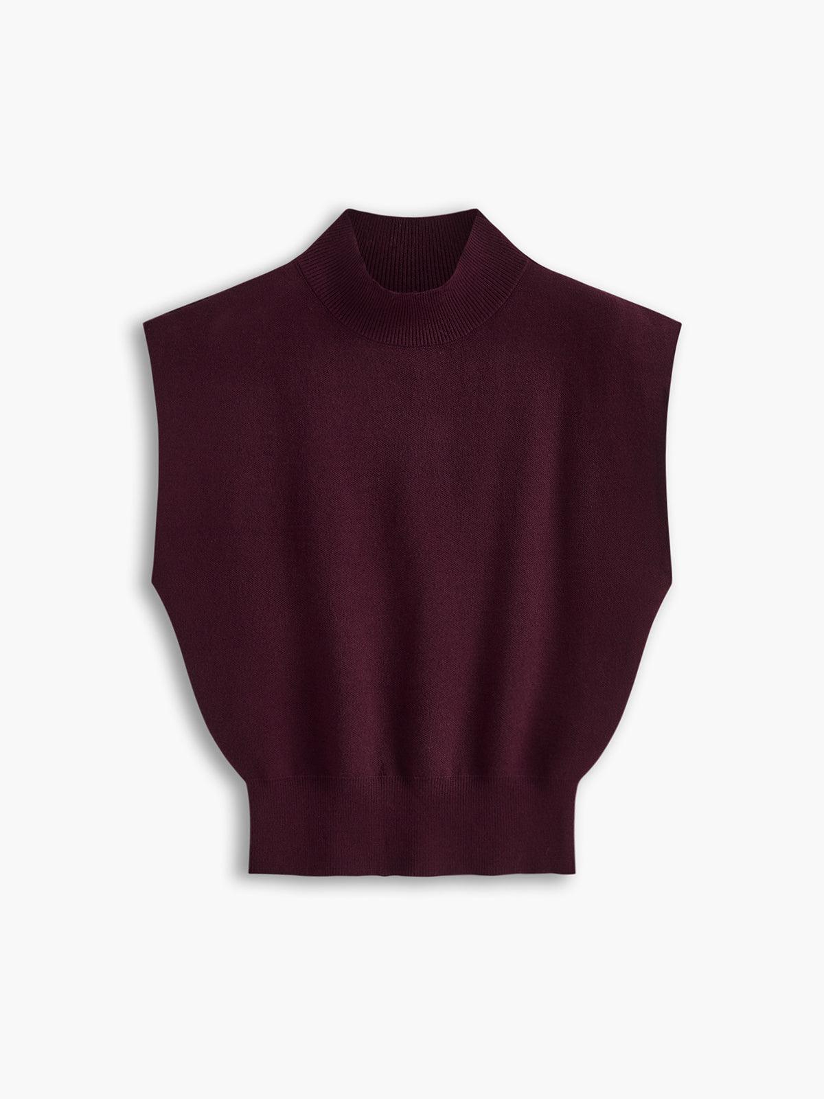 Solid color unisex knit pullover sweater vest casual minimalist layering piece for relaxed everyday wear