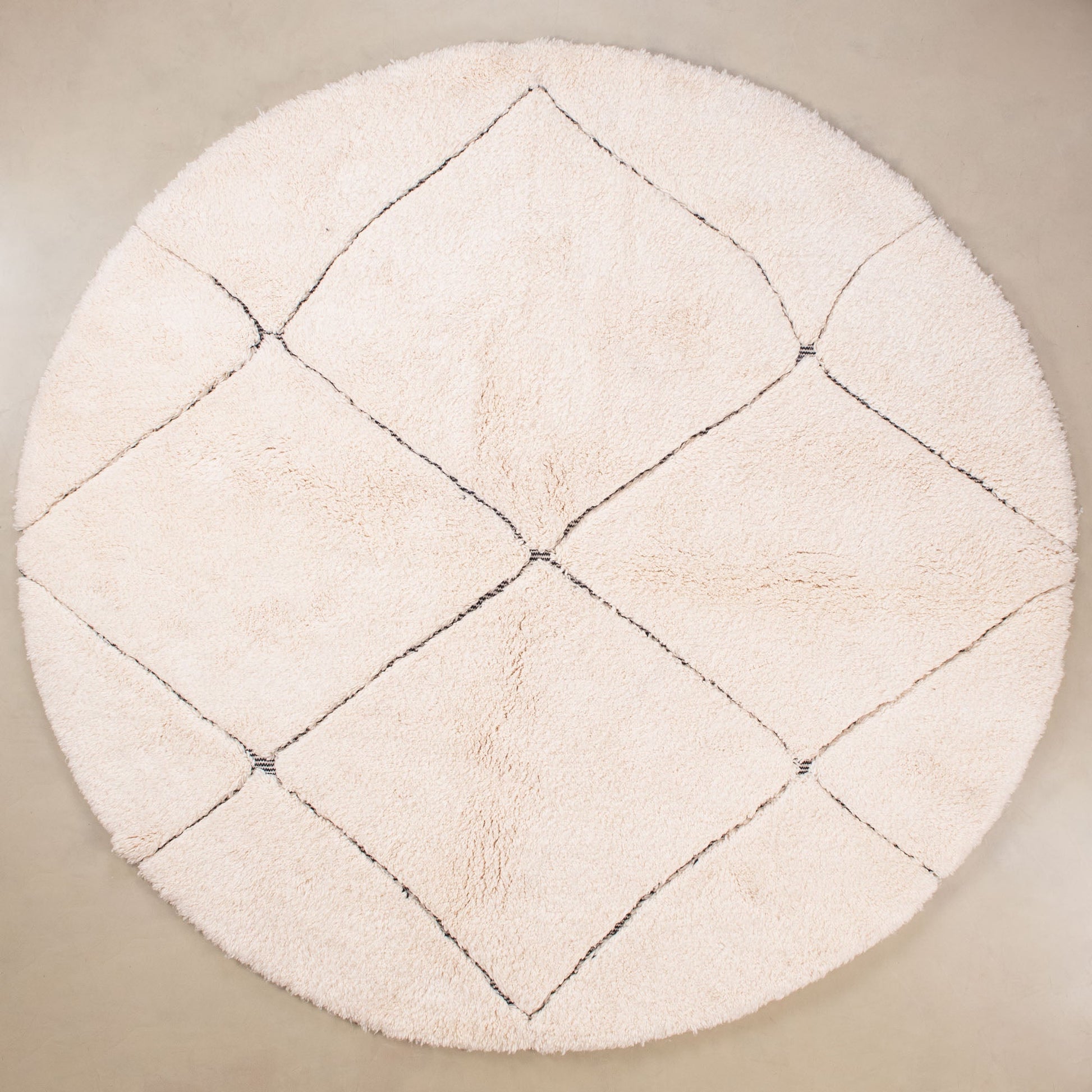 Mahafar Round - Shag Moroccan rug - Urbann-Vibe