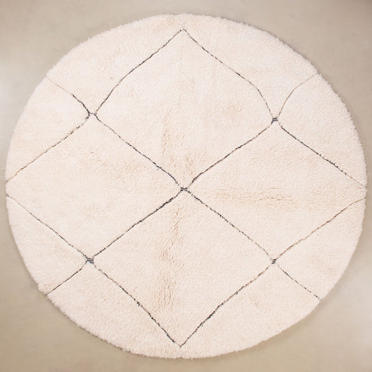 Mahafar Round - Shag Moroccan rug - Urbann-Vibe