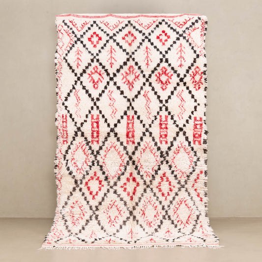 Asmaa - vintage beni ourain rug - Urbann-Vibe