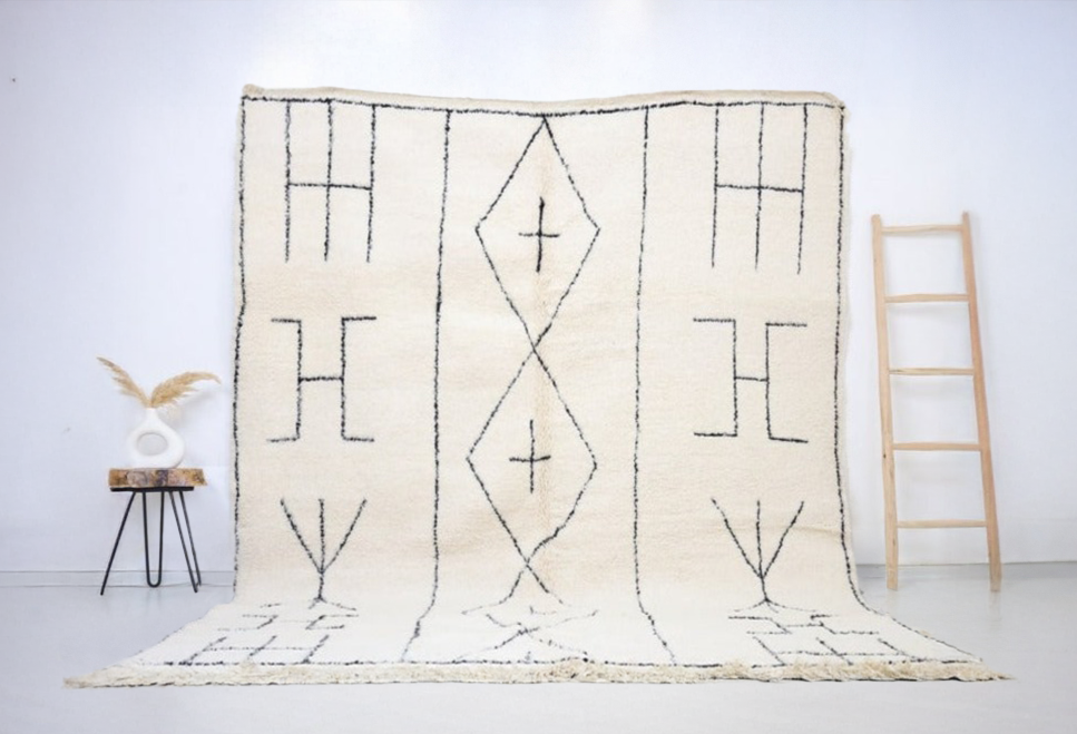 Bayanta Beni Ourain Rug 8'2"x9'5" - Urbann-Vibe