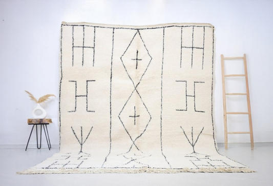 Bayanta Beni Ourain Rug 8'2"x9'5" - Urbann-Vibe