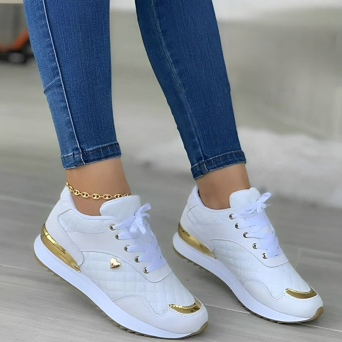 Viviene women's orthopedic sneakers breathable odor-free comfort athletic shoes for active daily wear