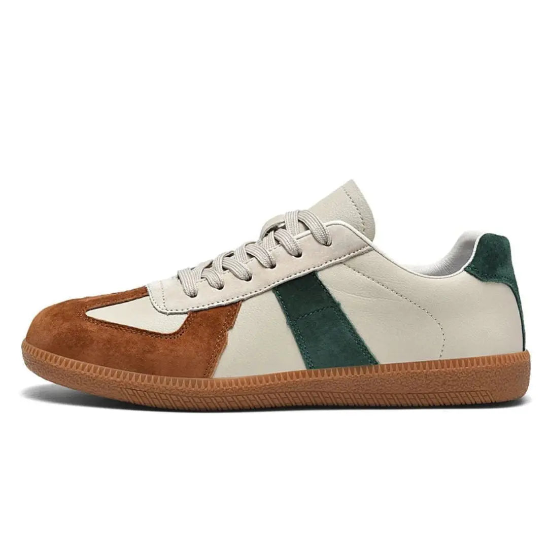 Beckett unisex low-top sneakers suede leather upper gum sole ultra-cushioned casual everyday comfort