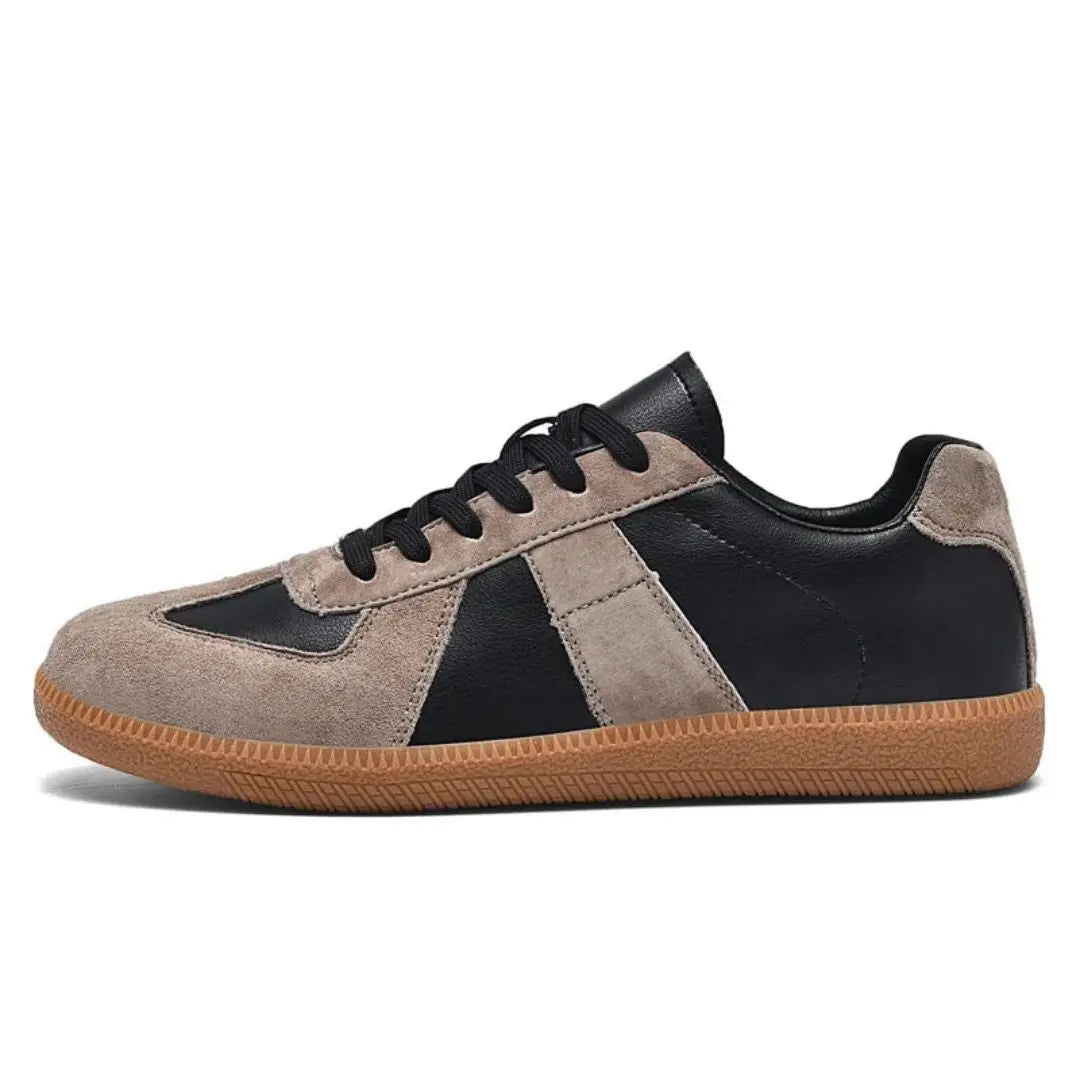 Beckett unisex low-top sneakers suede leather upper gum sole cushioned insole casual everyday