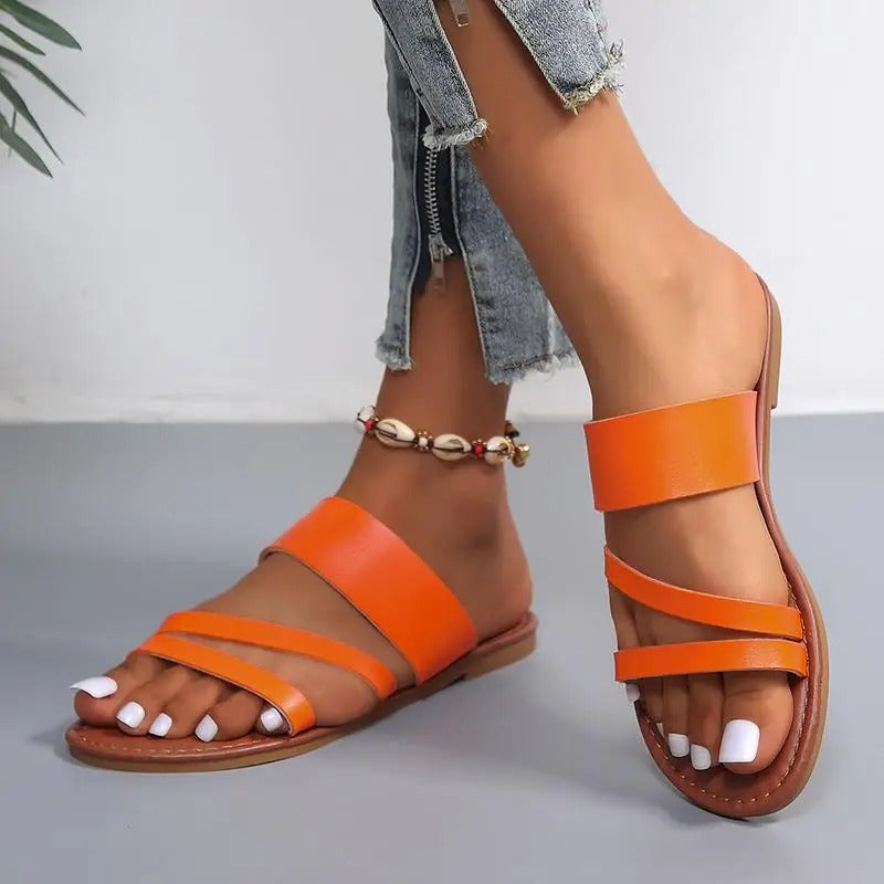 Women's adjustable strap sandals with soft cushioned footbed, versatile everyday style for casual or formal wear
