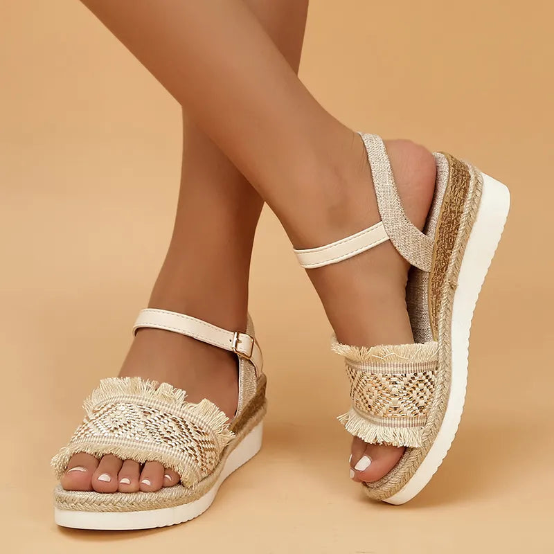Women's elegant summer sandals with cushioned insoles, lightweight design for all-day comfort and versatile wear