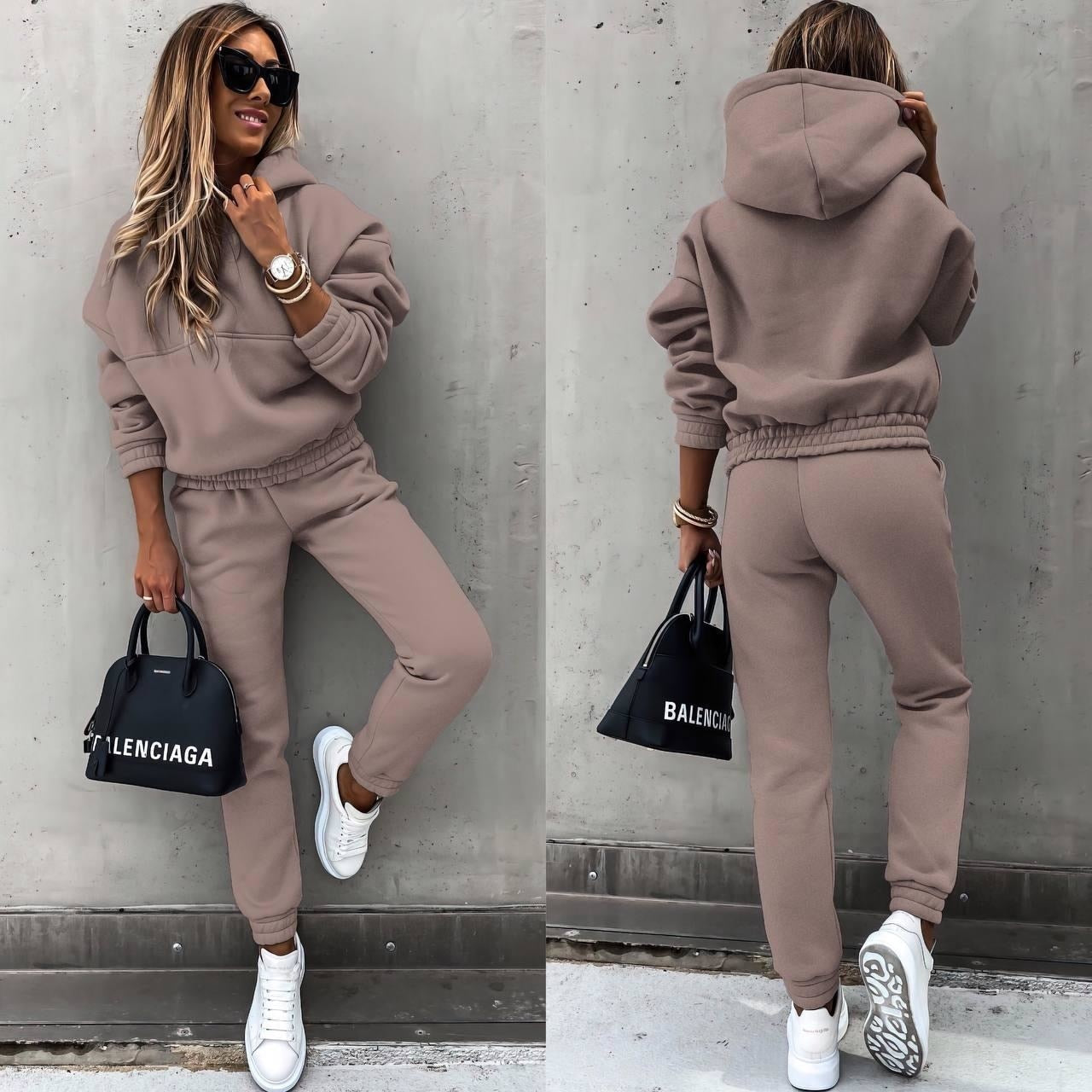 Mira women's tracksuit set breathable flexible fit athletic jogger suit for gym and everyday wear