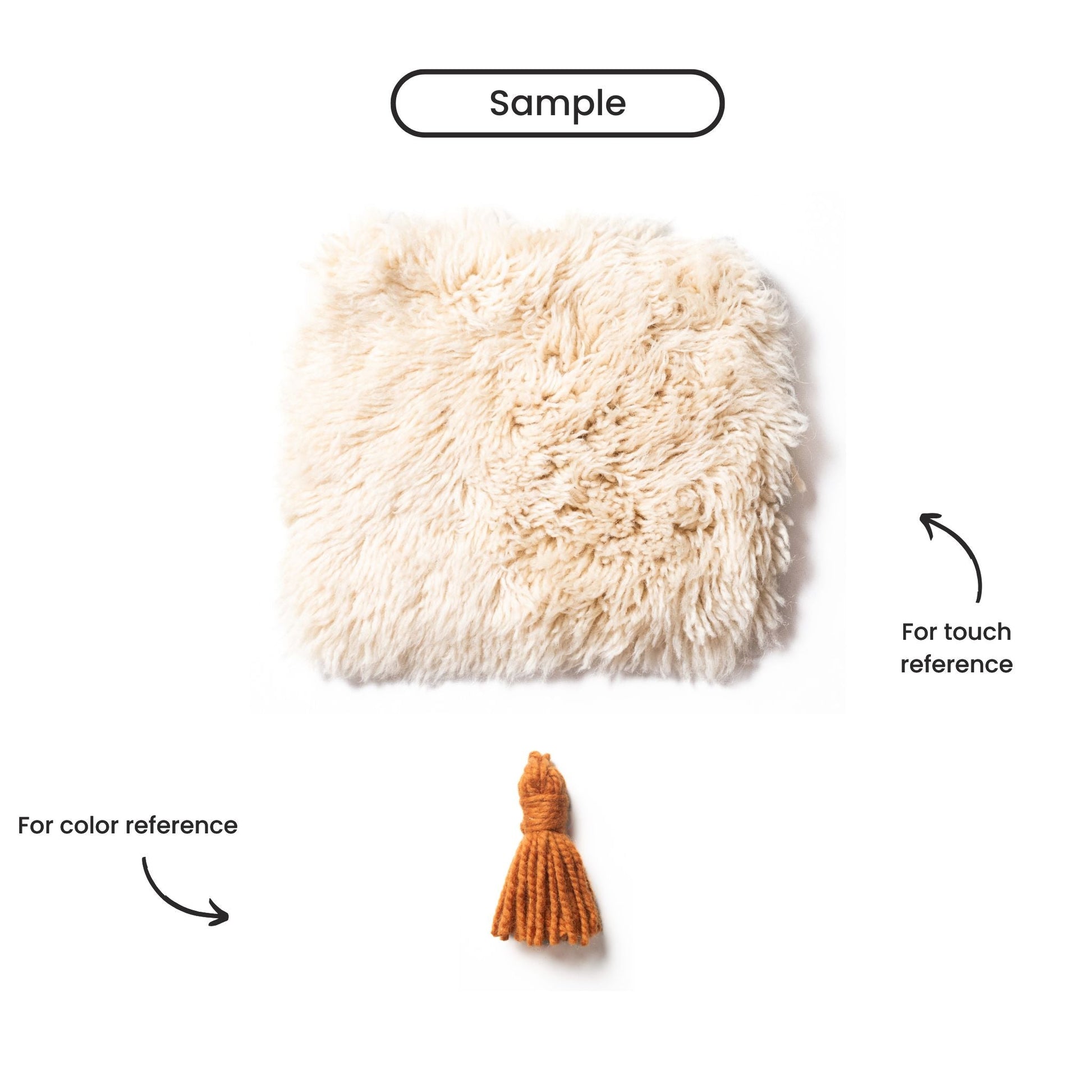 Handwoven Moroccan Berber shag rug in neutral tones, premium wool luxury piece with artisan texture