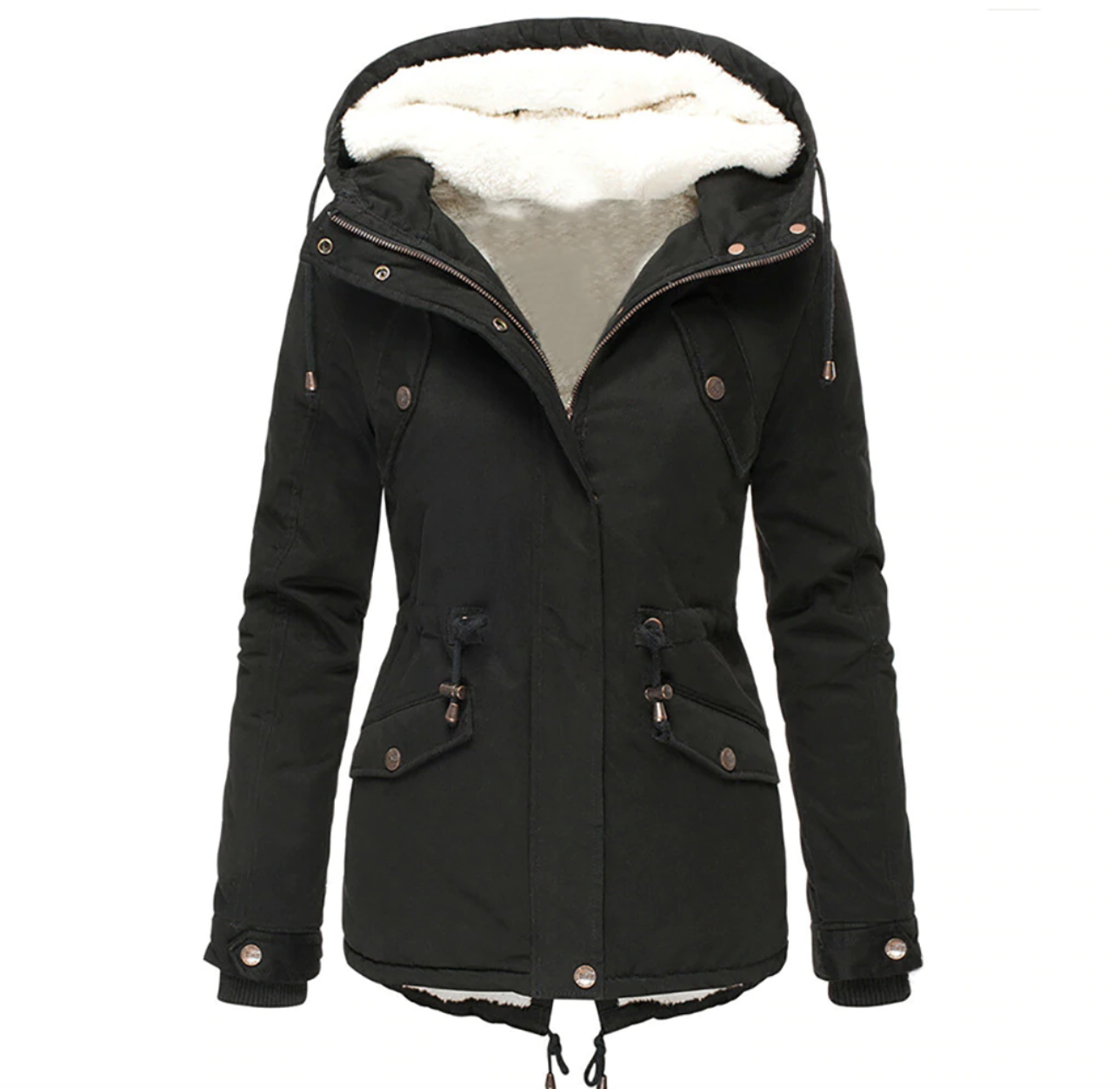 Cara women's insulated jacket neutral tones classic silhouette premium warmth for urban autumn winter