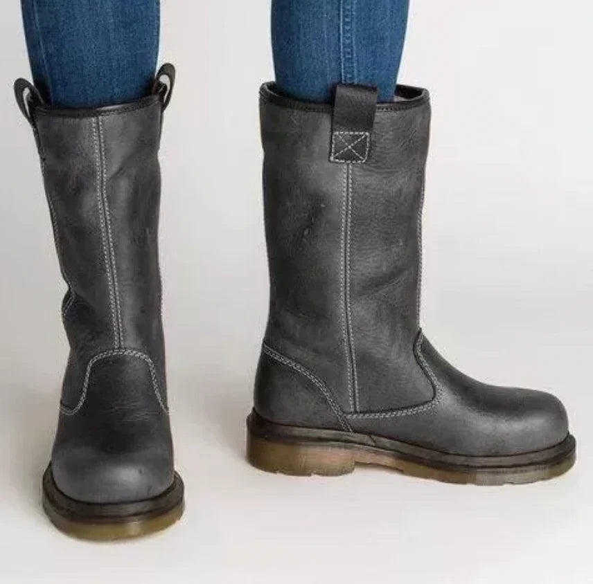 Eleanor women's mid-calf pull-on boots classic silhouette easy slip-on design for all-day comfort
