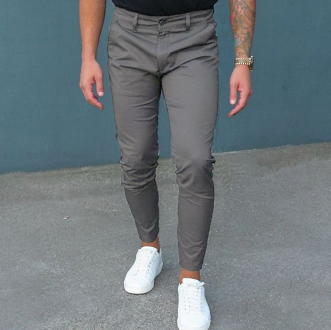 Calvin men's tailored fit trousers versatile smart-casual dress pants with all-day comfort design