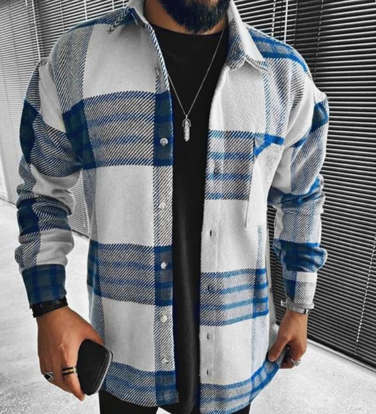 Lukan unisex thermal shirt in neutral tones, modern slim fit with cozy warming fabric for cold weather