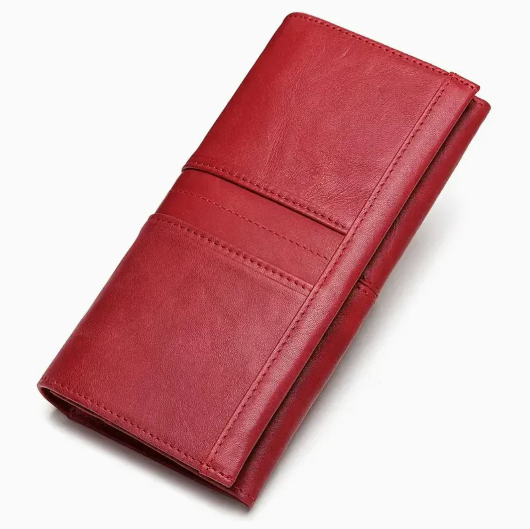 Lynn women's vegan leather compact wallet sleek rectangular design with multiple card slots
