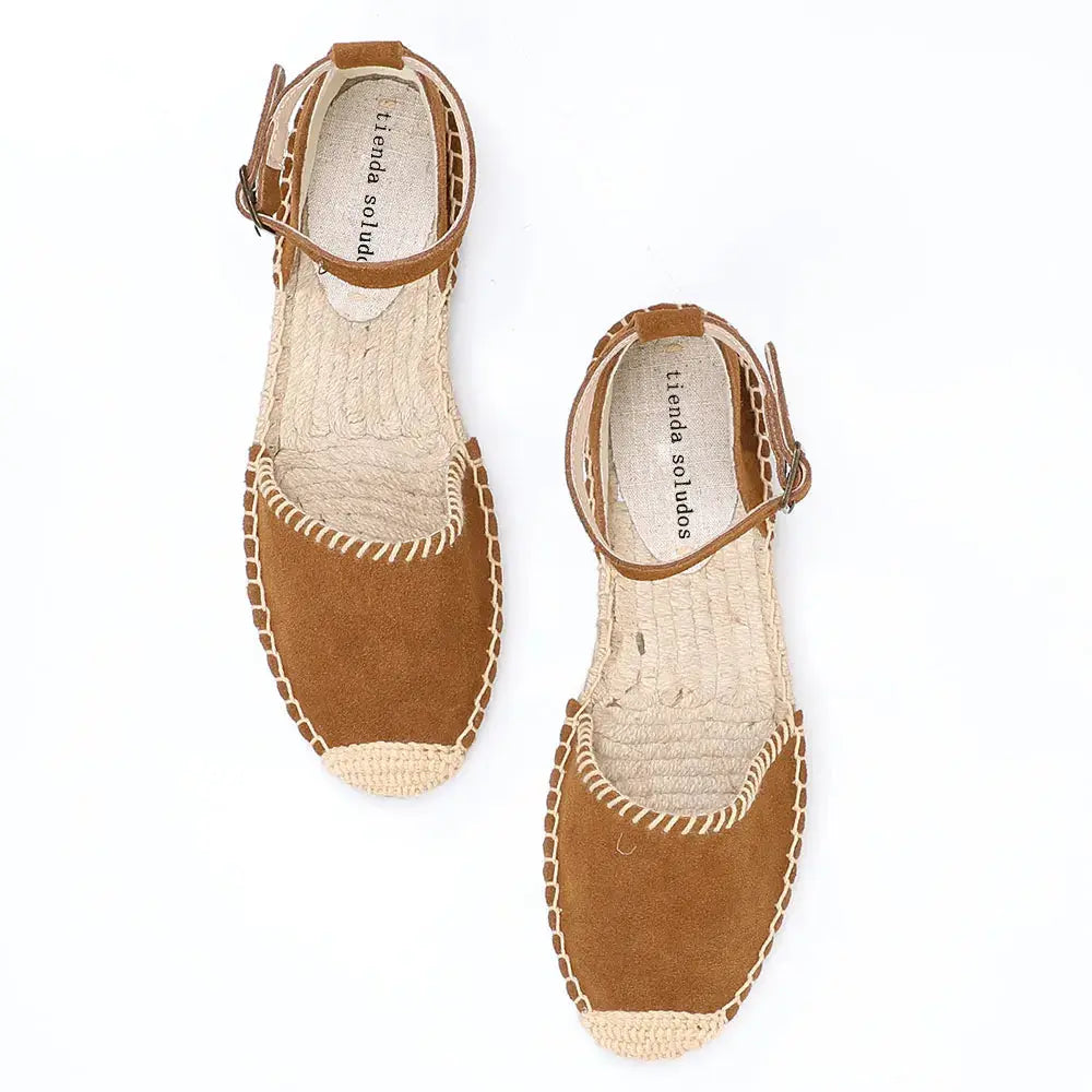 Women's bohemian flat espadrilles, lightweight breathable open-toe summer casual sandals with airy silhouette