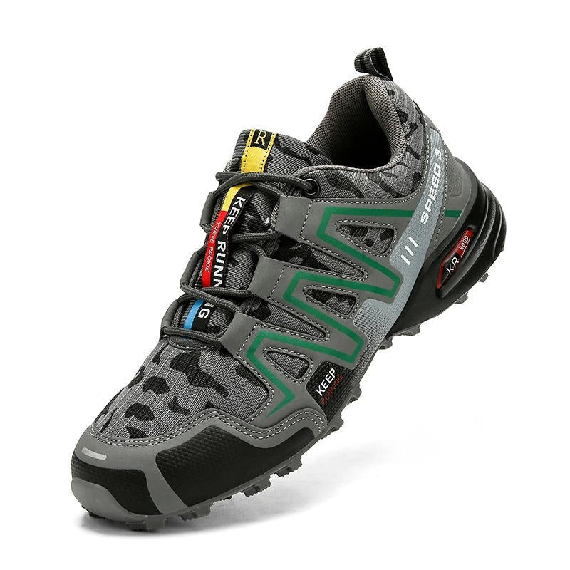 Urbann-Vibe unisex water-resistant hiking shoes rugged leather mesh outdoor trail footwear