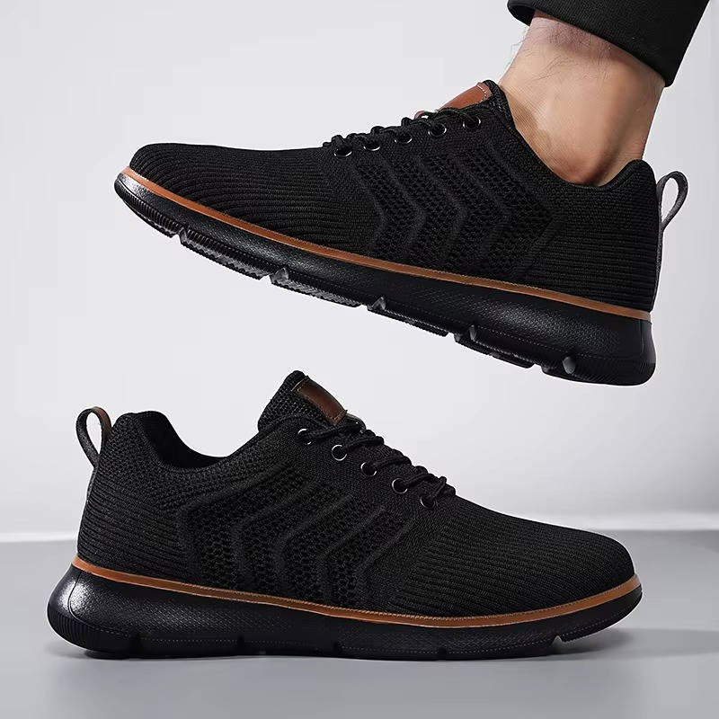 Urbann-Vibe men's lightweight mesh knit sneakers breathable memory foam insole all-day comfort