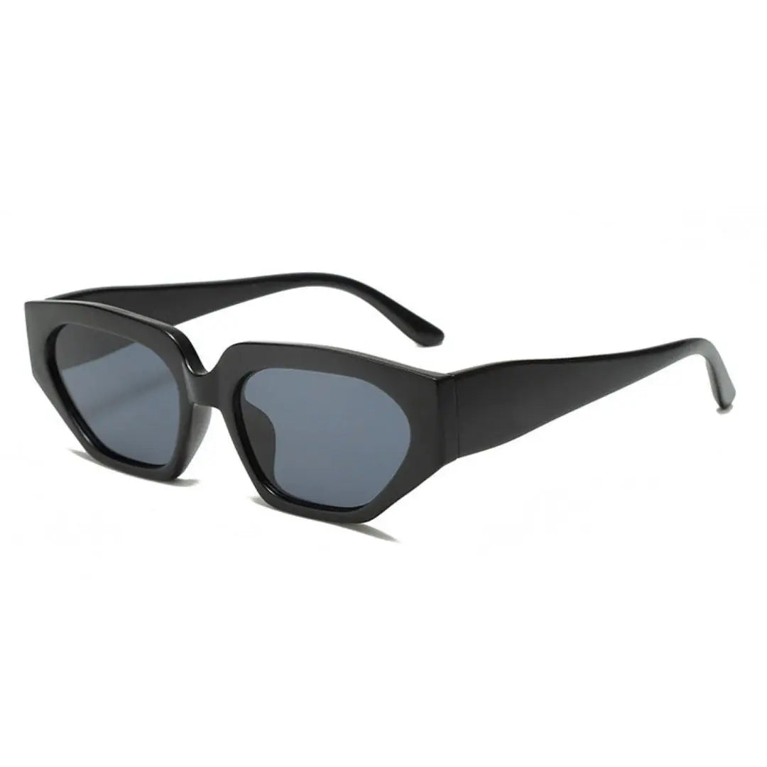 Bold geometric sunglasses lightweight frames full UV protection dynamic colors fashion-forward style