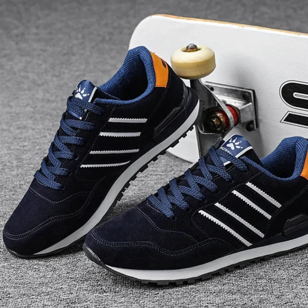 Bonty mesh suede sneakers breathable retro athletic style shock-absorbing sole urban comfort
