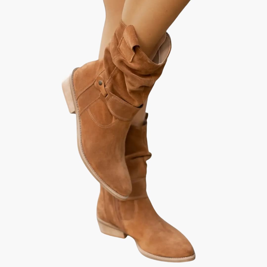 Women's black ankle boots with side zipper and decorative metal rivet strap for everyday style
