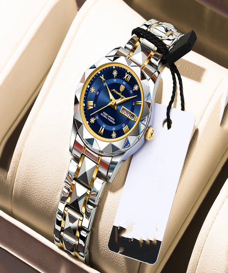 Montres Boutique en acier inoxydable bleu avec cristal saphir étanche - Urbann-Vibe