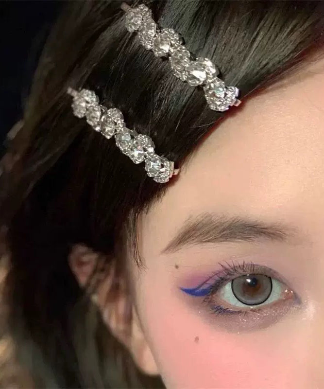 Paire d'épingles à cheveux en alliage de soie et zircon tournesol - Urbann-Vibe