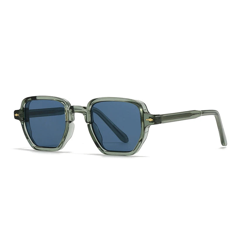 Bold black squared sunglasses chunky temples UV400 retro 90s geometric frames for fashion-forward style
