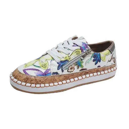 Women's breathable moccasin-style sneakers lightweight ergonomic arch support casual daily wear