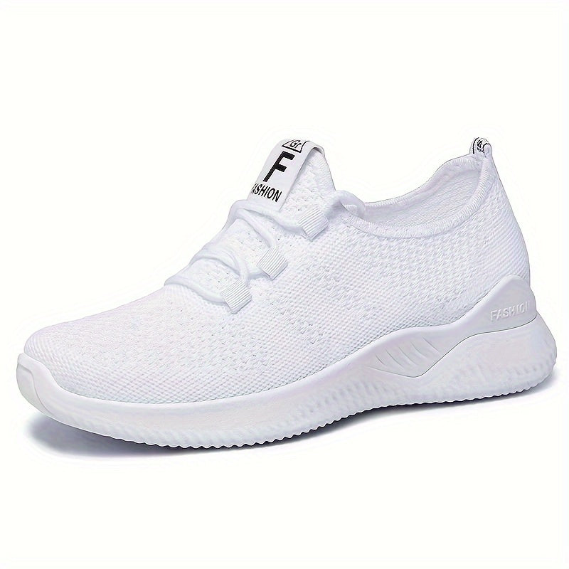 Women's breathable running shoes soft mesh upper flexible PVC sole stylish comfort active lifestyle